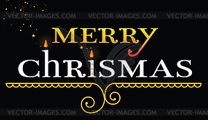 Merry chrismas - vector clip art