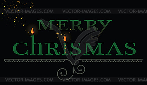 Merry chrismas - vector image