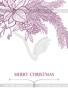 Merry Christmas - backgrounds invitation - vector image