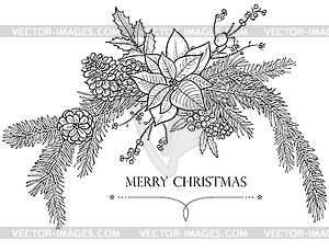 Merry Christmas - backgrounds invitation - vector image