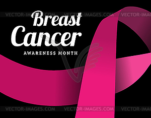 Breast cancer awareness symbol - vector clipart