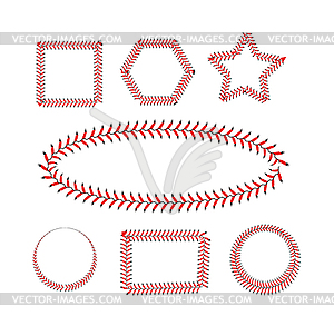 Lace of baseball - vector image