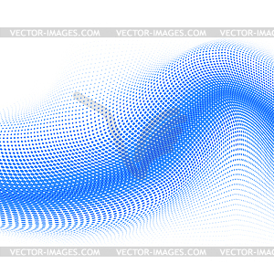 3d mesh halftone background - stock vector clipart