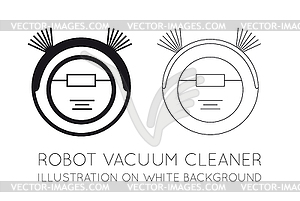 Robot vacuum cleaner - vector clipart