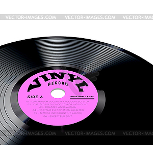 Vinyl record  - color vector clipart