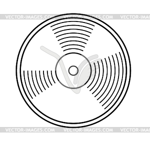 Vinyl record  - vector clip art