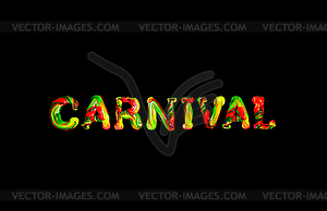 Красочный 3d-карнавал - иллюстрация в векторном формате
