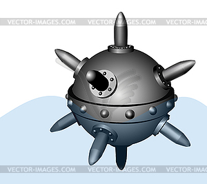 Naval mine - vector image