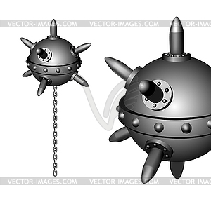 Naval mine - vector clipart