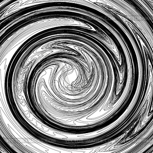 Set of lines twisted into spiral shape - vector image