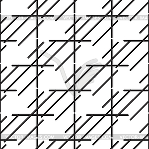 Geometric pattern in black and white style - vector clip art