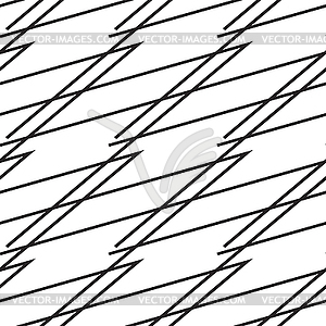 Geometric pattern in black and white style - vector image