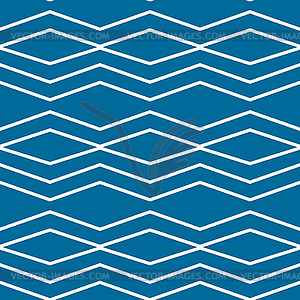 Geometric pattern on blue background - vector image