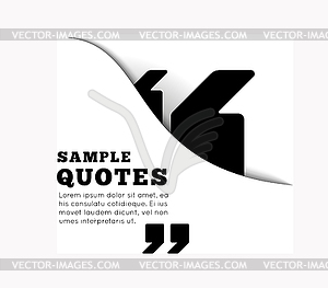 Quote blank template - vector image