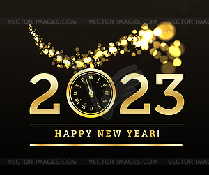 Congratulations on new year 2023 against - vector image