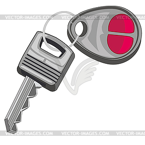 Key of car - royalty-free vector clipart