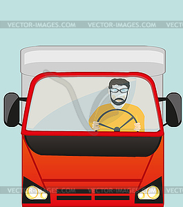 Driver for meat loaf of car - vector clipart