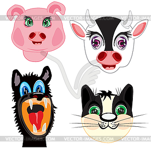 Mugs animal - vector clipart