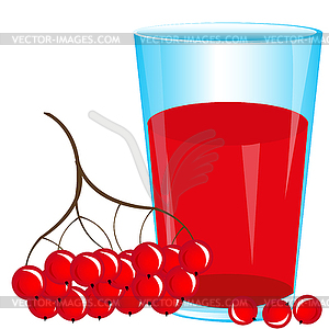 Juice of berry - vector clipart