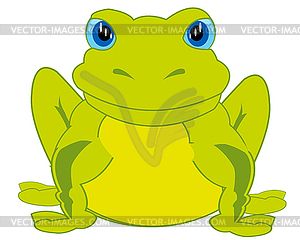 Cartoon animal frog - vector image