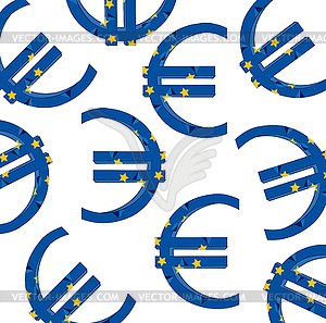 Decorative symbol euro - vector image