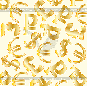 Symbols money sign - vector clipart