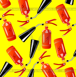 Instrument of firefighter fire-extinguisher - vector clip art