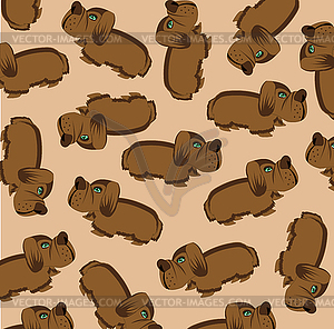 Much dogs on gray background - royalty-free vector image