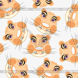 Mug animal hamster - vector clipart