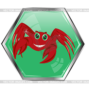 Sign of zodiac cancer - vector image