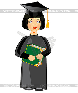 Teacher with book - vector EPS clipart