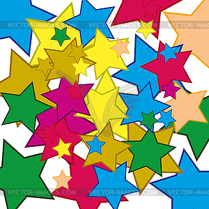 Figure star background - color vector clipart