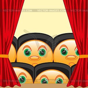 Common-room full smiley - vector clip art