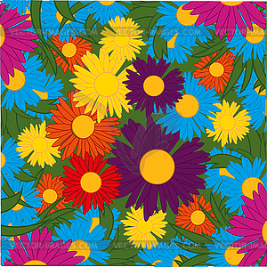 Flower of daisywheel varicoloured - stock vector clipart