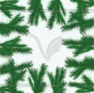 Background of fur branches - vector clip art