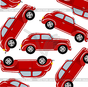 Rotes Auto Muster Vector Clip Art