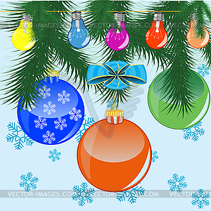 Winter holidays of toy - vector clip art