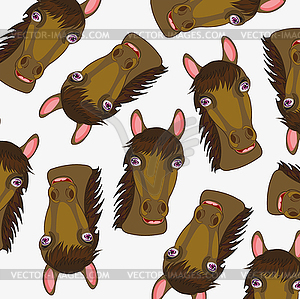 Mug of horse pattern - vector EPS clipart