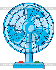 Комнатный приборный вентилятор - векторизованное изображение