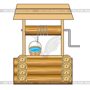 Well with water - vector image