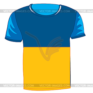 Cloth flag ukraine - vector clipart