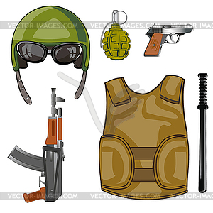 Оборудование и вооруженные силы - изображение в формате EPS