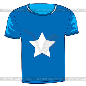 T-shirt with flag Somalia - vector clip art