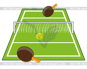 Стол для тенниса - векторное изображение клипарта