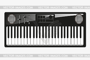 Music instrument synthesizer - vector image