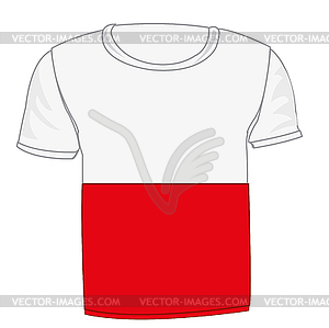 T-shirt flag Indonesia - vector clip art