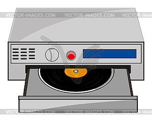 Player for plate - vector clip art