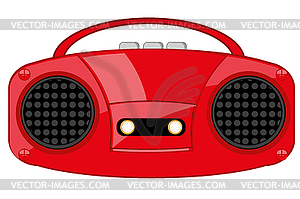 Player of cassettes music - vector image