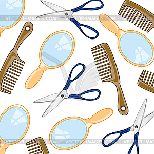 Subjects hygiene pattern - vector clipart