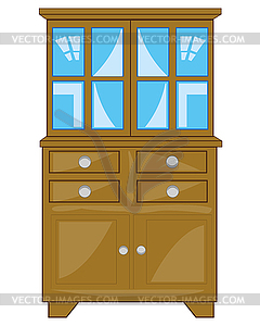 Home furniture closet - vector clipart